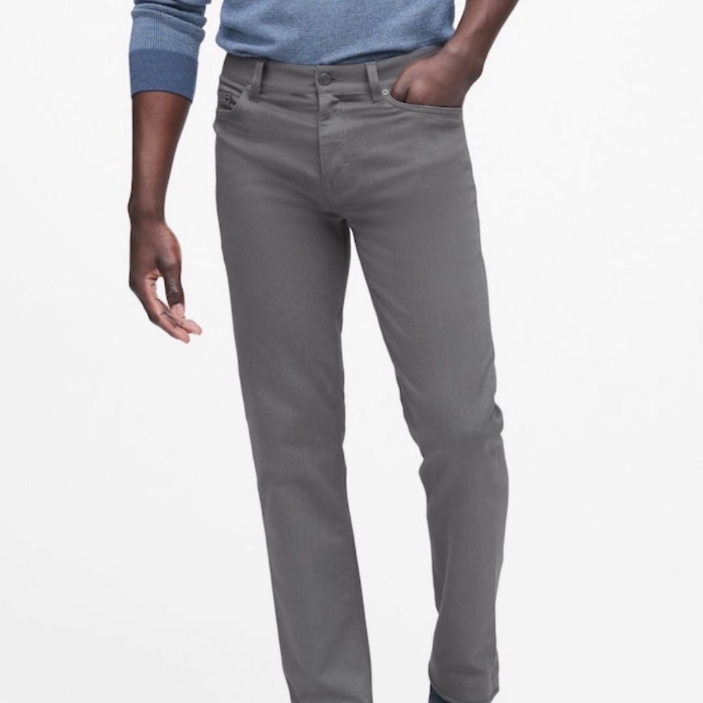 Banana Republic Gray Traveler Pants
